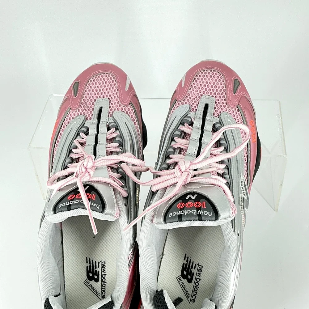 New Balance 1000 Size 11.5 Pink Silver Black Metallic Retro Running Shoes M1000U - Picture 9 of 16